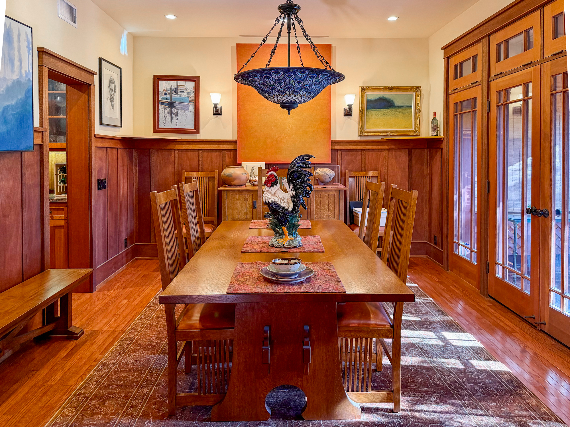 Interior of the Cheney Reeves home featured on the La Mesa History Center Home Tour