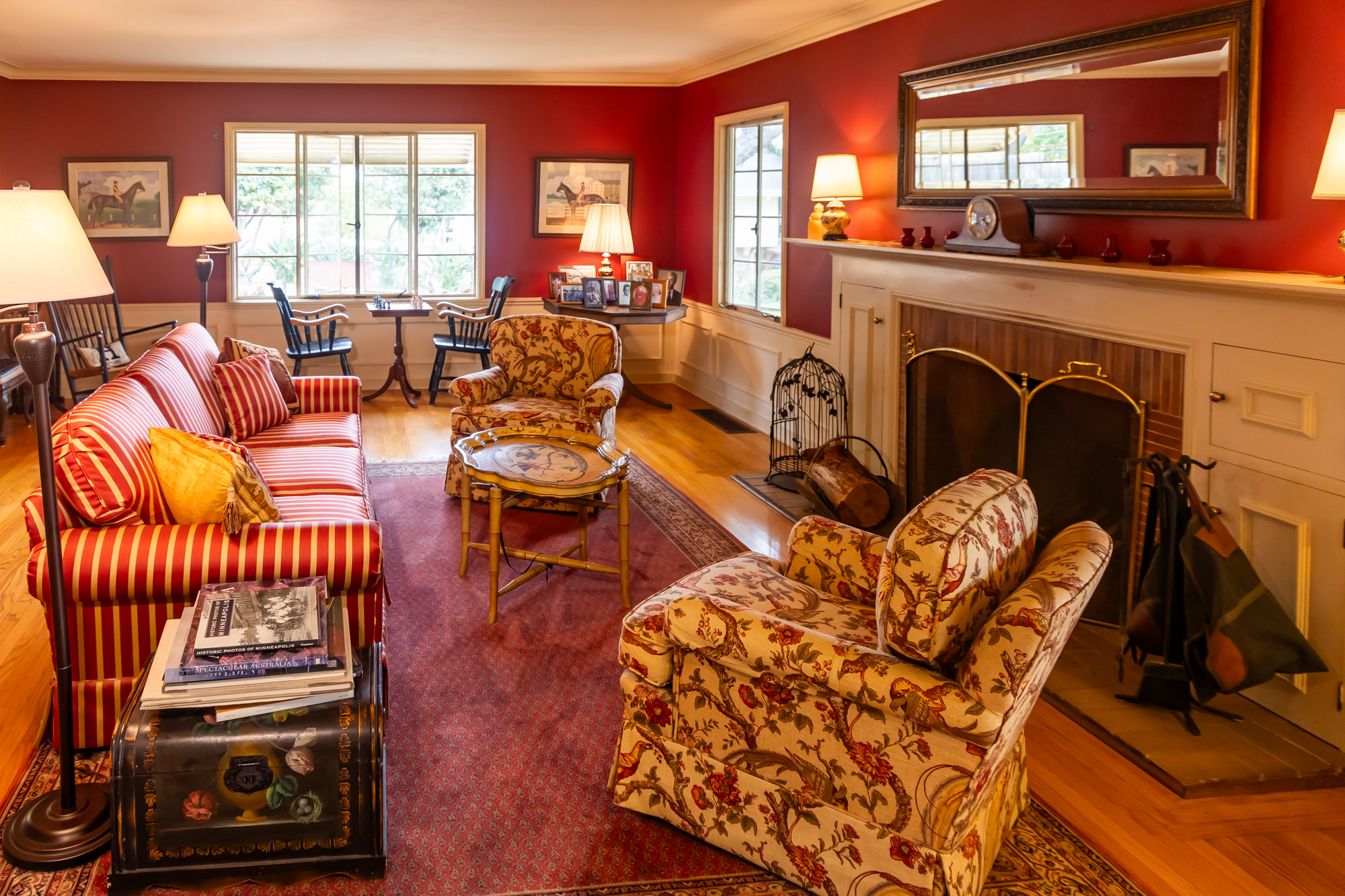 Interior of the Simard home featured on the La Mesa History Center Home Tour